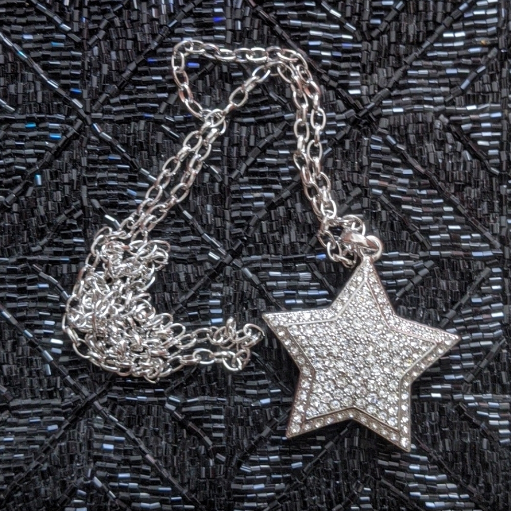 Sparkly Zirconia Star Necklace